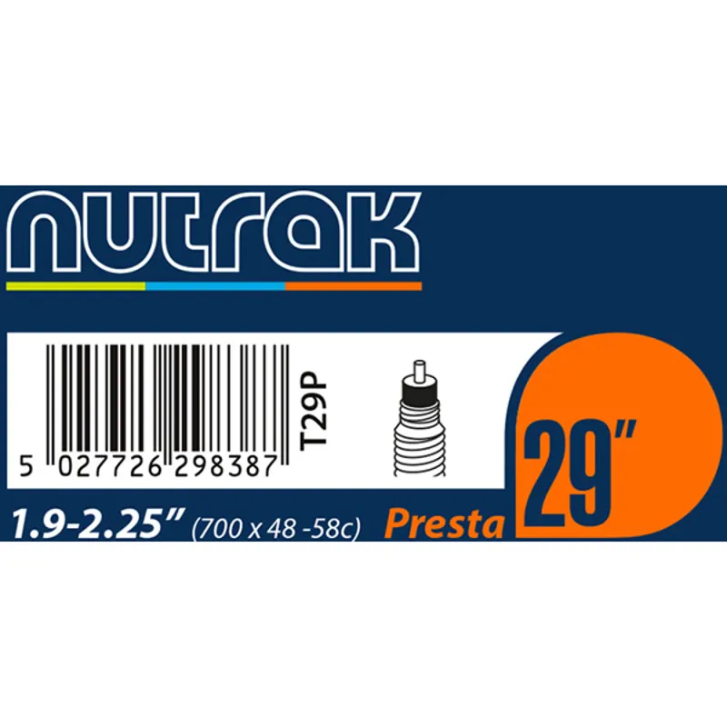 Nutrak 29 x 1.9-2.2 Preta Valve Inner Tube