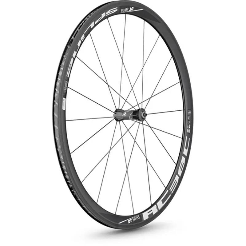 DT Swiss RC38 SPLINE Full Carbon Clincher Wheel Black