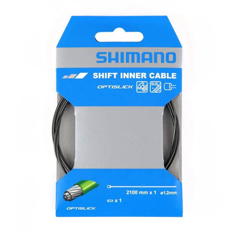 Shimano Road / MTB OPTISLICK Gear Inner Cable 1.2mm X 2100mm Single