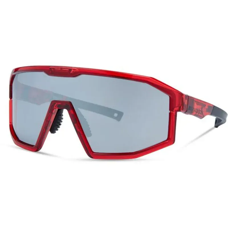 Madison Enigma Cycling Glasses Crystal Red with Blk Mirror 3 Lens Pack