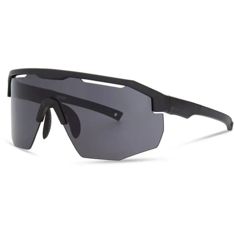 Madison Cipher Cycling Glass Matt Black with Black Mirror Lens