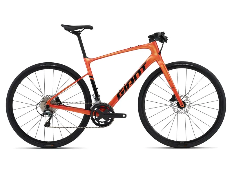 Giant FastRoad Advanced 2 Road Bike Gloss Helios Orange / Black