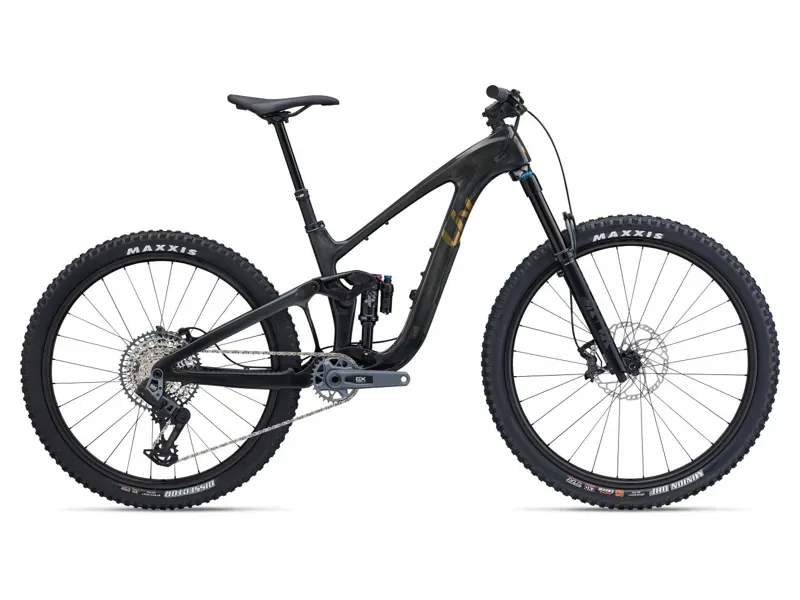 Liv Intrigue X Advanced 1 Mountain Bike In Gloss Raw Carbon / Chrome