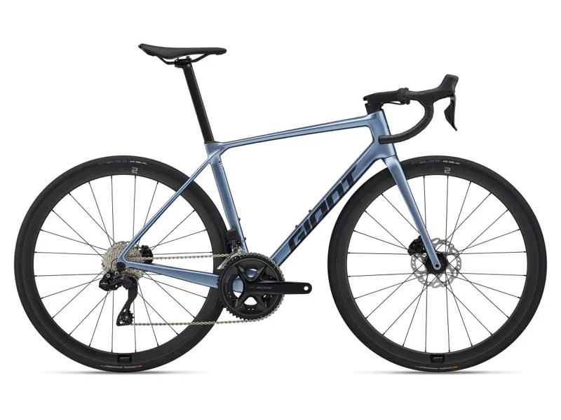 Giant TCR Advanced 0 DI2 Road Bike Gloss Frost Silver / Cold Iron