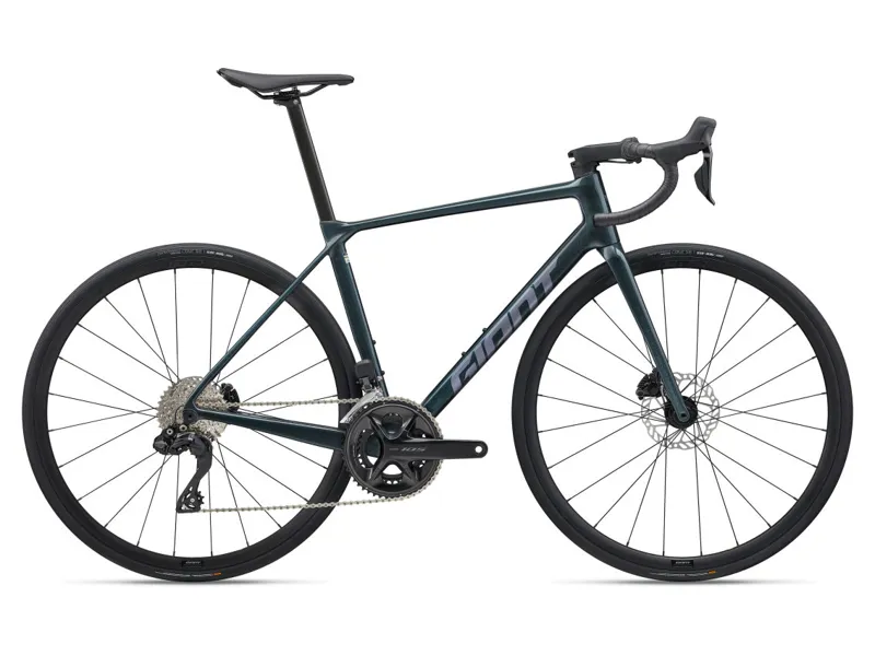 自転車本体 Giant TRC R5700 Giant TCR Advanced 1 Road Bike Gloss Asphalt Green / Mercury