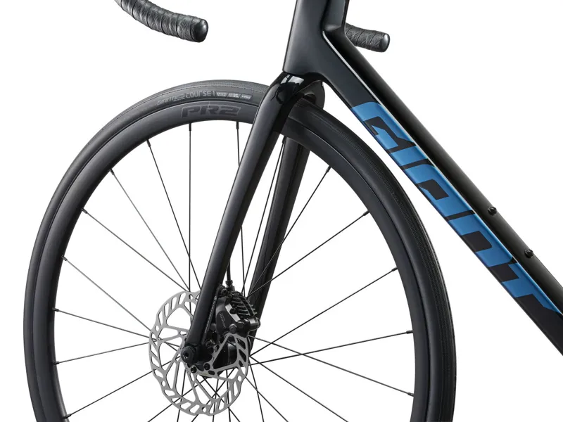 Giant TCR Advanced 2 Road Bike Gloss Carbon / Electron Blue ML-3