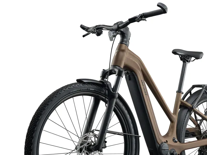 Giant Explore E+ 3 Electric Hybrid Bike in Pyrite Brown-7