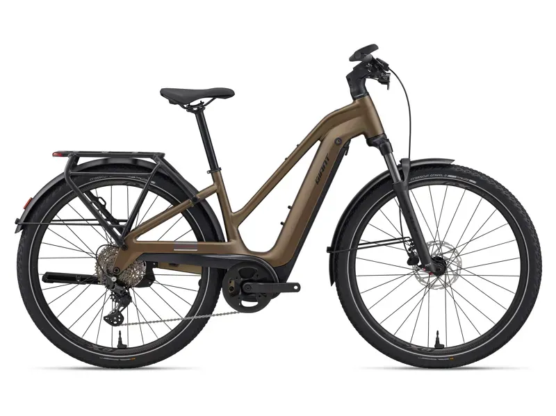 Giant Explore E+ 3 Electric Hybrid Bike in Pyrite Brown