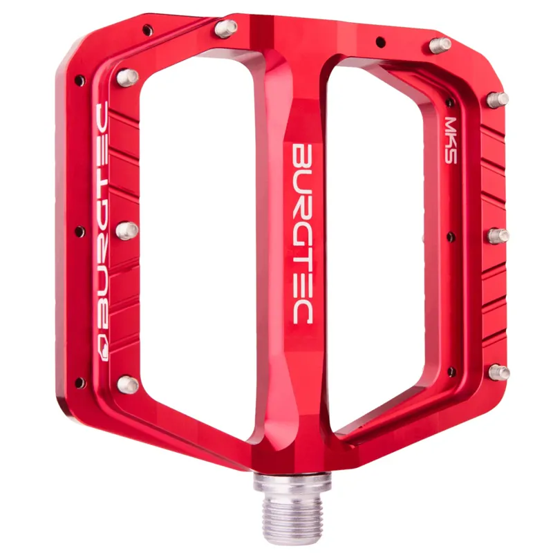 Burgtec Penthouse MK5 Flat Pedal - Race Red