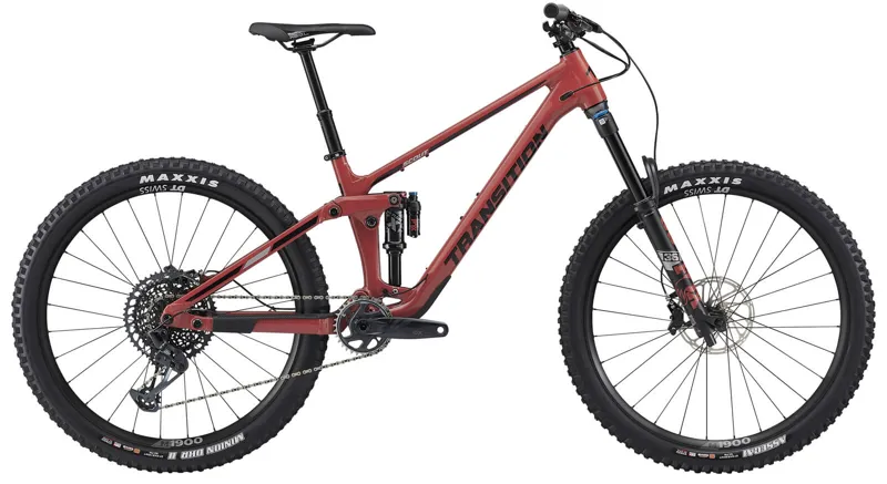 Transition Scout Alloy TRP Mountain Bike in Raspberry Red