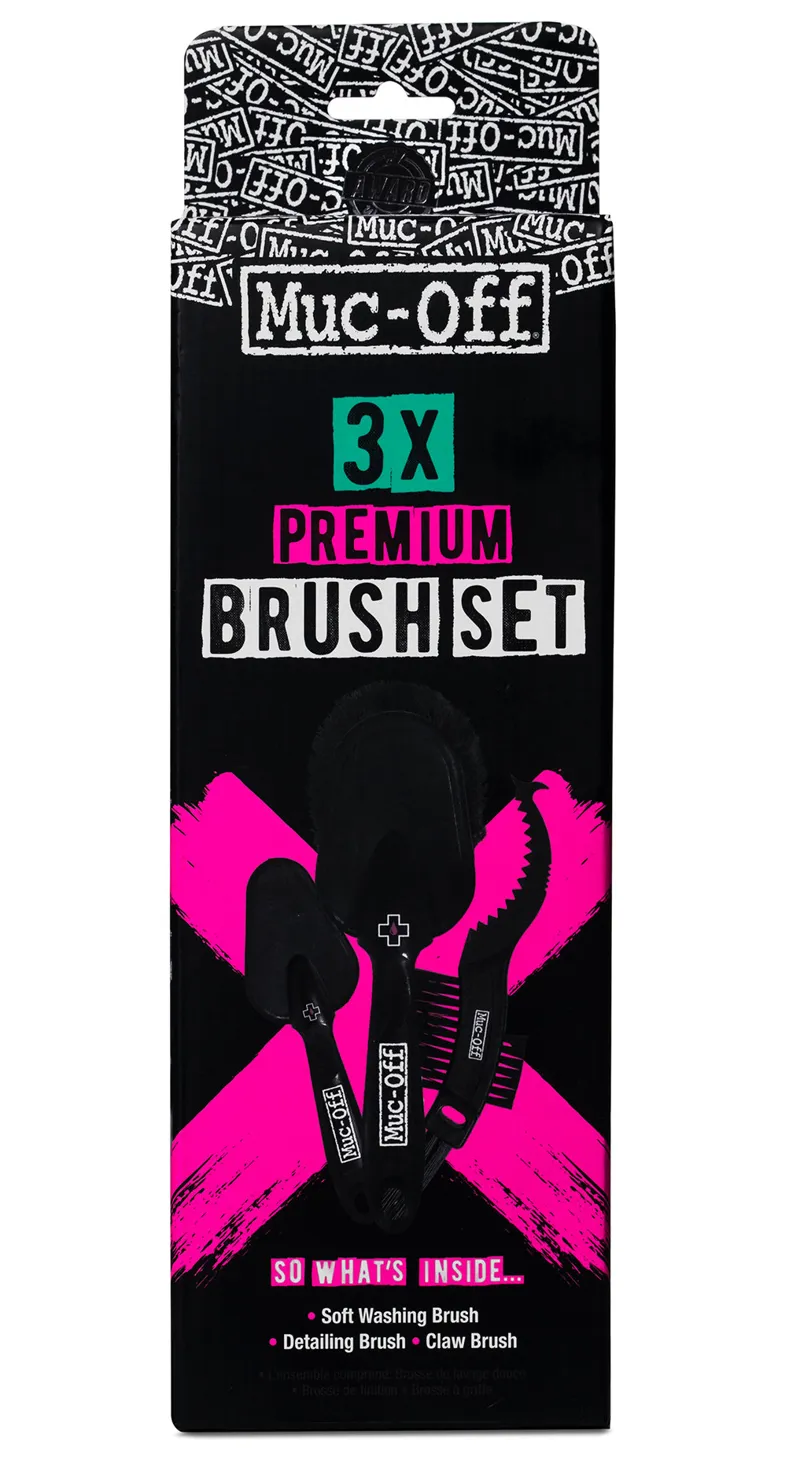 Muc-Off 3 Premium Brush Cleaning Set