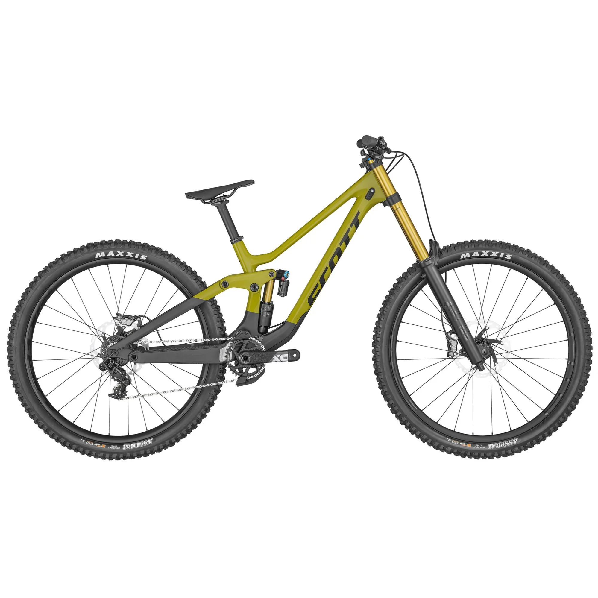 Scott Gambler 900 Tuned Carbon Downhill Mountain Back Green