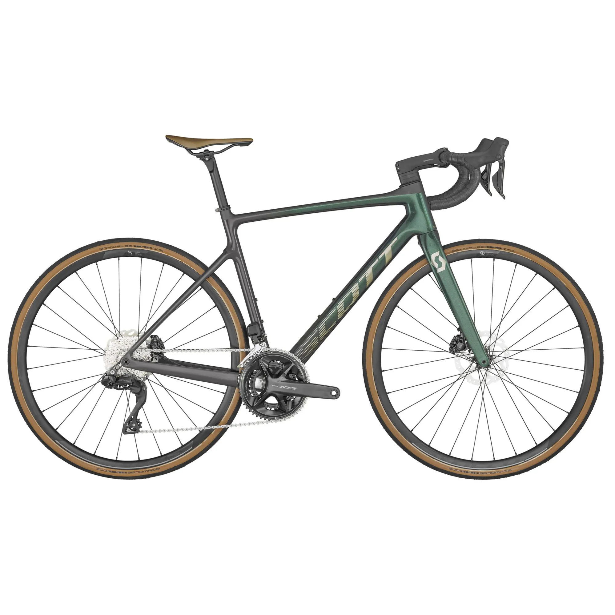 Scott Addict 20 Carbon Road Bike Green - Main Image