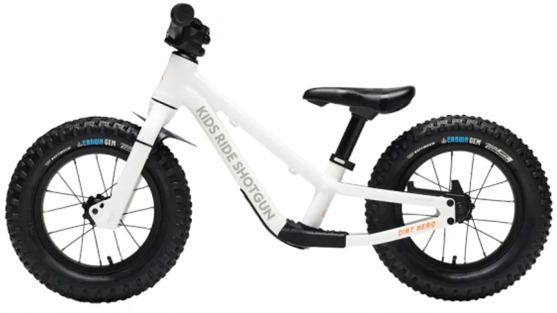 Kids Ride Shotgun Dirt Hero 12 Balance Bike White