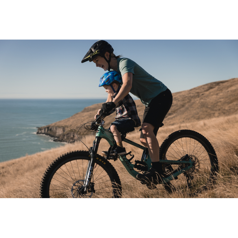 Kids Ride Shotgun 2.0 Child Bike Seat + Handlebars Combo Black-1