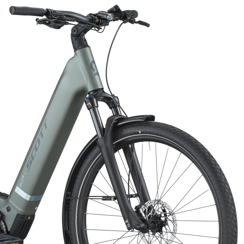 Scott Sub Sport 30 Wave Electric Hybrid Bike in Highland Green-4