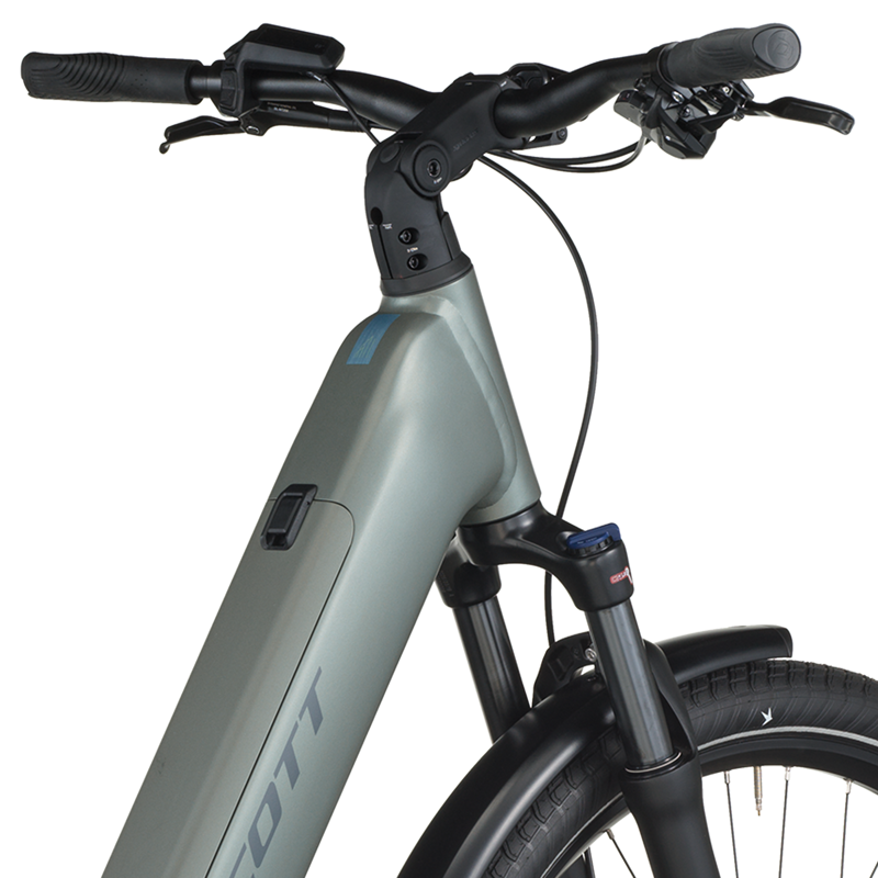 Scott Sub Sport 30 Wave Electric Hybrid Bike in Highland Green-5