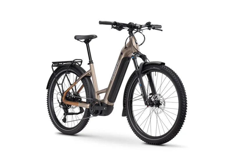 Haibike Trekking 6.5 Low Step Electric Hybrid Bike Toffee / Sand-1