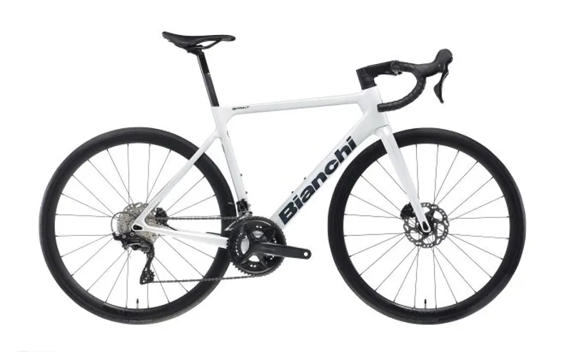 Bianchi Sprint 105 Di2 12spd Carbon Road Bike White/Blue