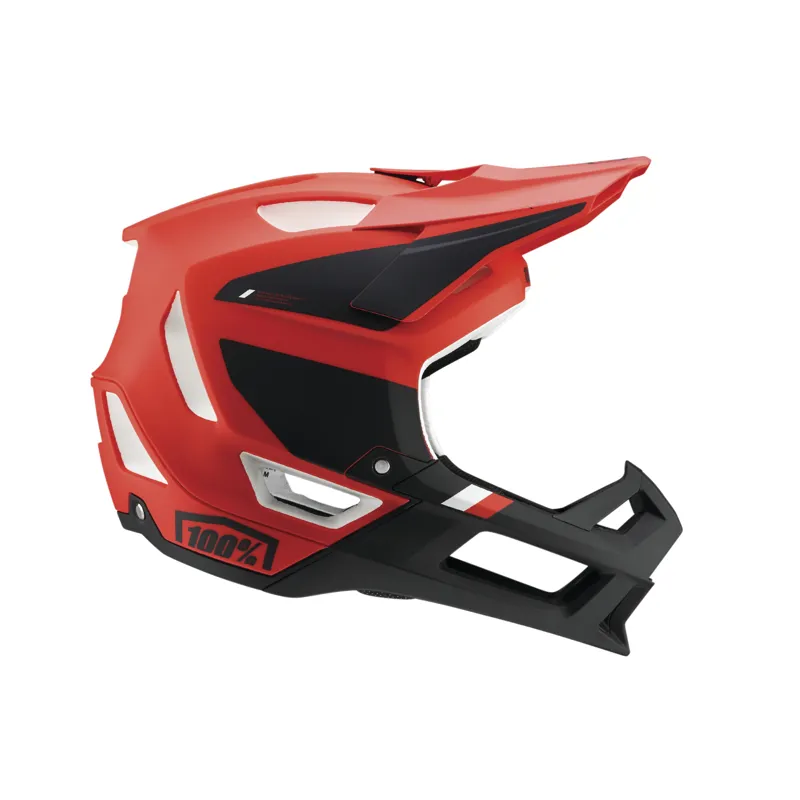 100% Trajecta Fidlock Helmet Cargo Fluo Red Large