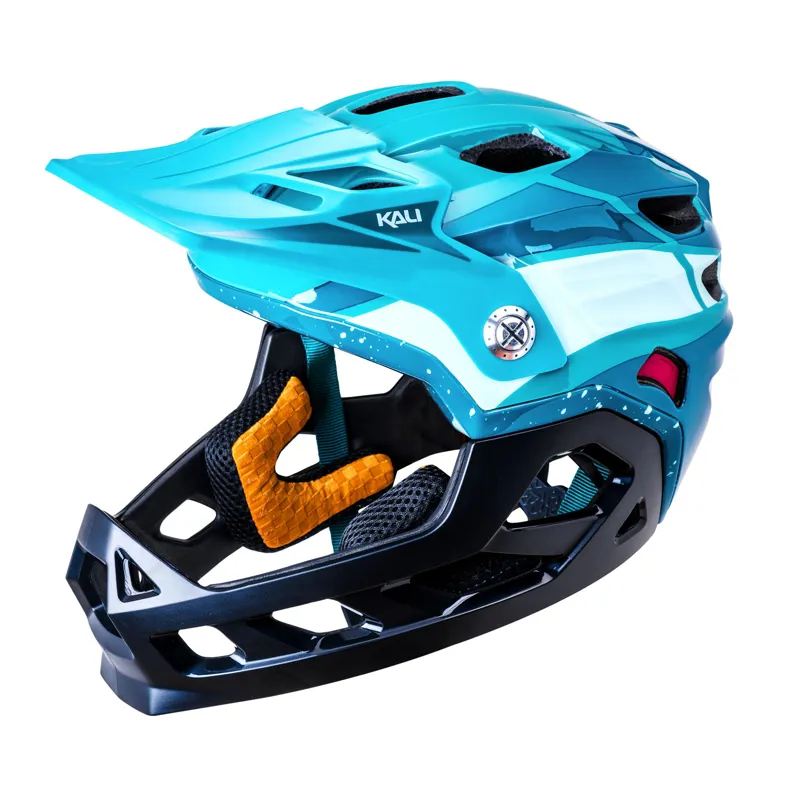 Kali Maya Kids Full Face Bicycle Helmet Race Gloss Teal