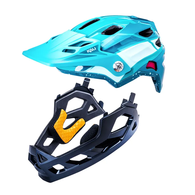 Kali Maya Kids Full Face Bicycle Helmet Race Gloss Teal-1