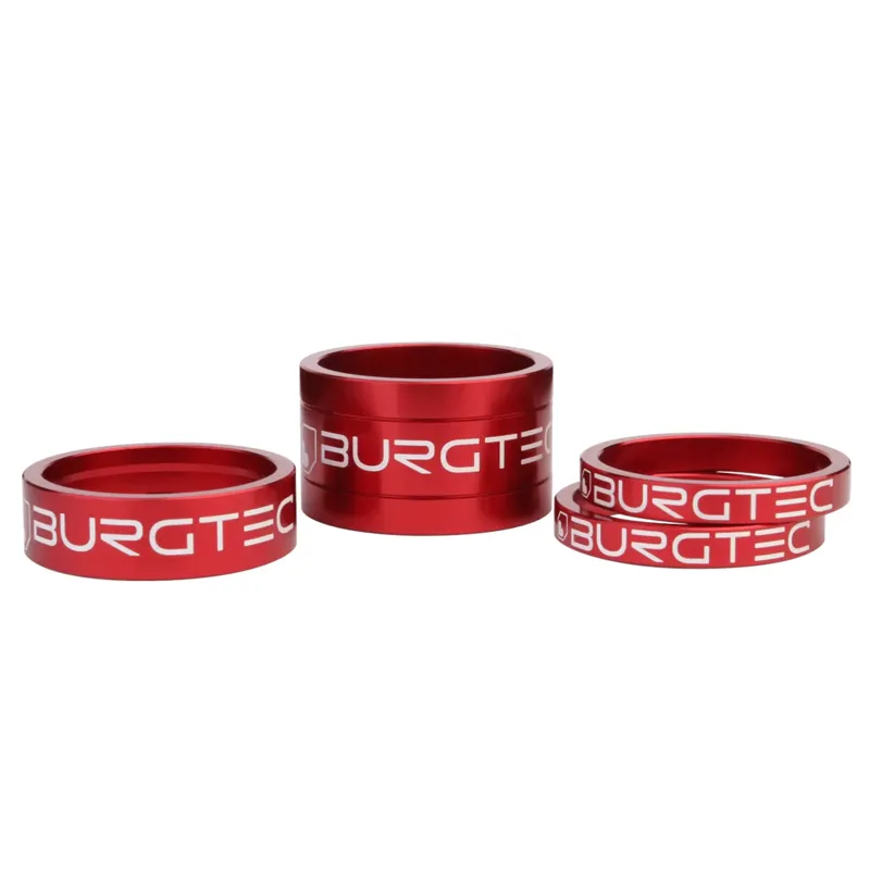Burgtec Headset Stem Spacers Race Red