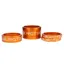 Burgtec Headset Stem Spacers Iron Bro Orange