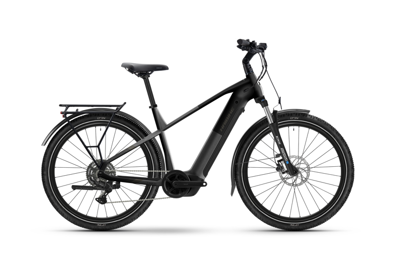 Haibike Trekking 3 High Electric Hybrid Bike Matt Dark Silver/ Stardust