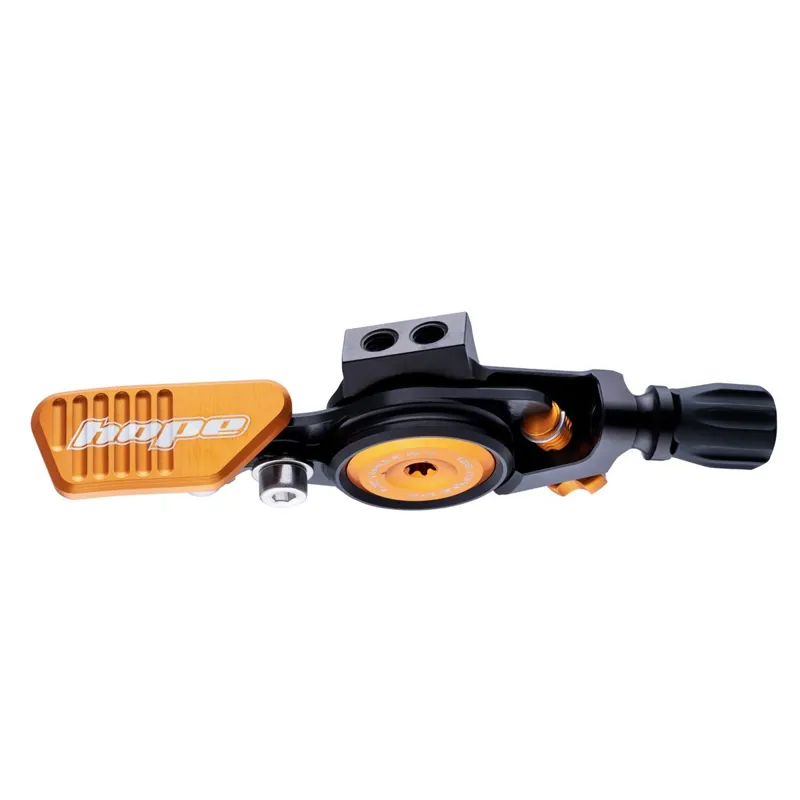 Hope Dropper Post Lever in Black / Orange
