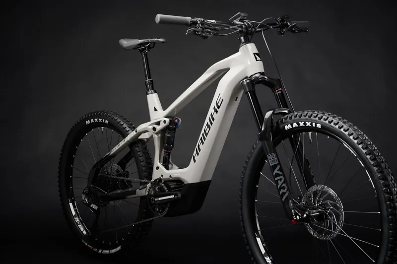 Haibike Allmtn CF 9 Electric Mountain Bike Gloss Grey-1