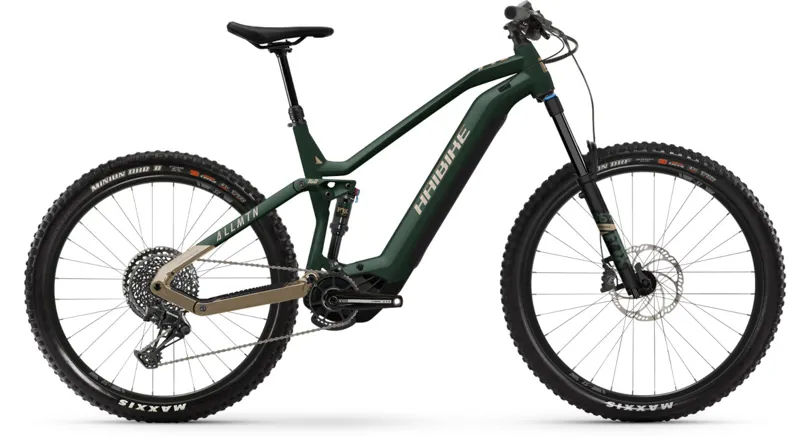 Haibike Allmtn 7 Electric Mountain Bike Matte Green / Gloss Caramel