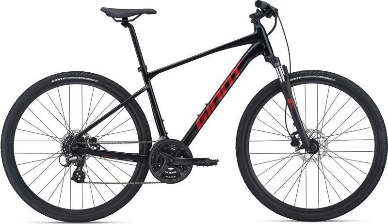 Giant Roam 4 Disc Hybrid Bike Black Red