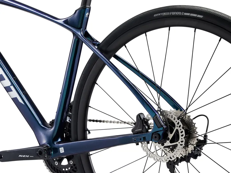 Giant FastRoad Advanced 1 Carbon Flat Bar Road Bike Starry Night-2