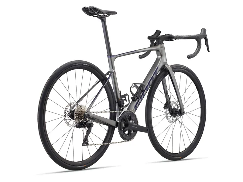 Giant Defy Advanced 1 Carbon Road Bike in Charcoal / Milky Way-1