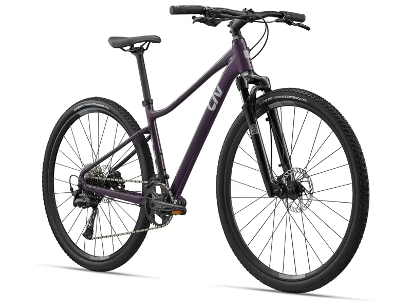 Liv Rove 1 Hybrid Bike in Tyrian Purple-1