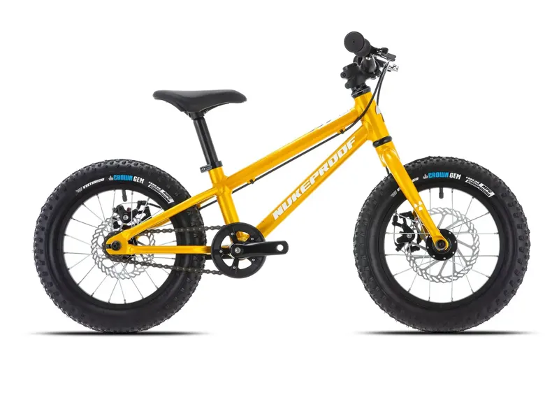 Nukeproof Cub Scout Kids  14 Inch Alloy Bike with Disc Brakes Yellow