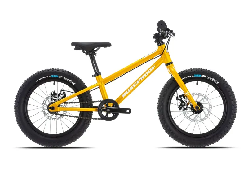 Nukeproof Cub Scout Kids 16 Inch Alloy Bike with Disc Brakes Yellow