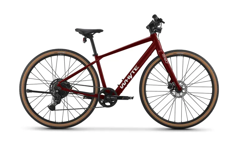 Whyte Bikes RheO 2 Electric Hybrid Bike Cherry with Nardo Grey