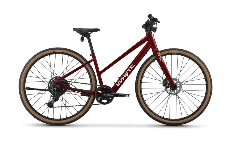 Whyte Bikes RheO 2 ST Electric Hybrid Bike Cherry with Nardo Grey