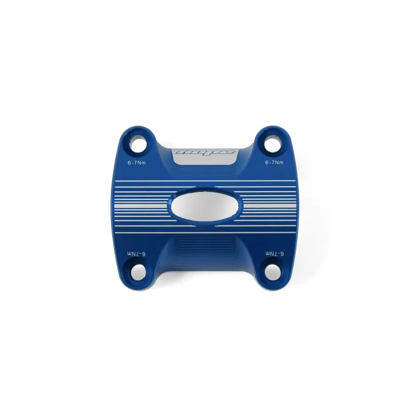 Hope AM Handlebar Stem Face Plate - Blue