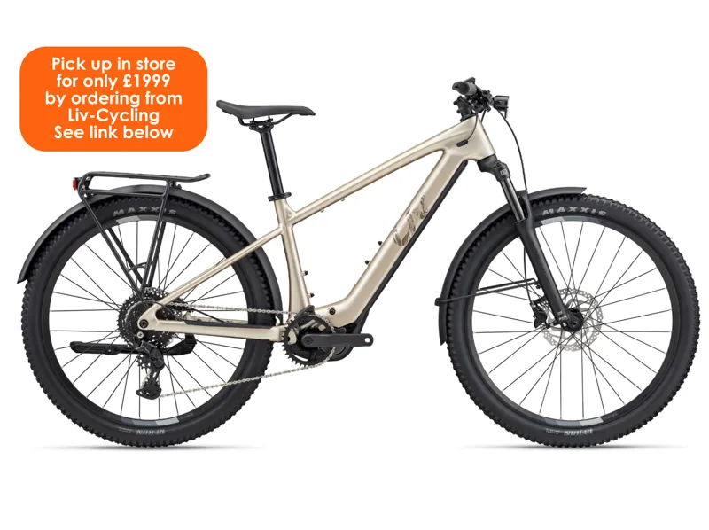 Liv Tempt E+ EX Electric Mountain Bike in Sandshell