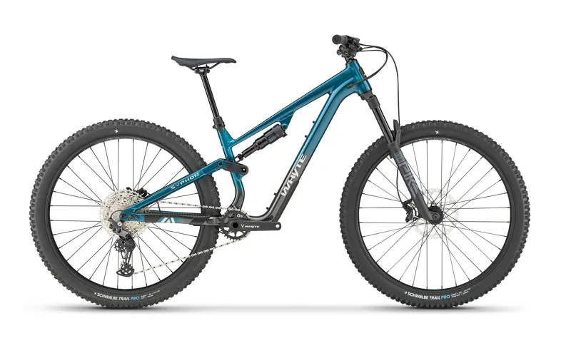 Whyte Syphon S Full Suspension Mountain Bike in Gloss Aquamarine