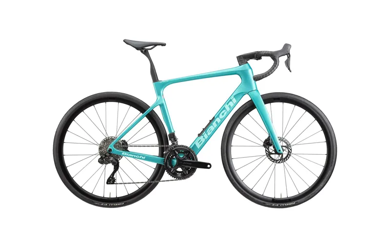 Bianchi Infinito 105 Di2 12sp Carbon Road Bike Metallic Celeste