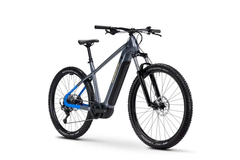 Haibike Alltrack 6.5 Electric Mountain Bike Grey / Blue / Yellow-1