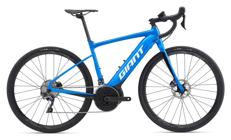 Giant Road E+ 1 Pro 2020 E-Road Bike Blue
