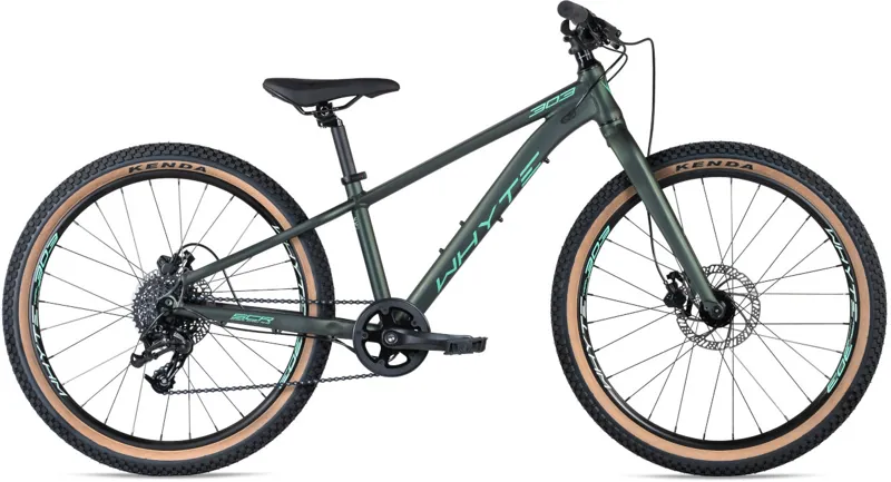 Whyte 303 V2 Kids Bike 24 Inch Wheel Matt Moss Aqua / Mint
