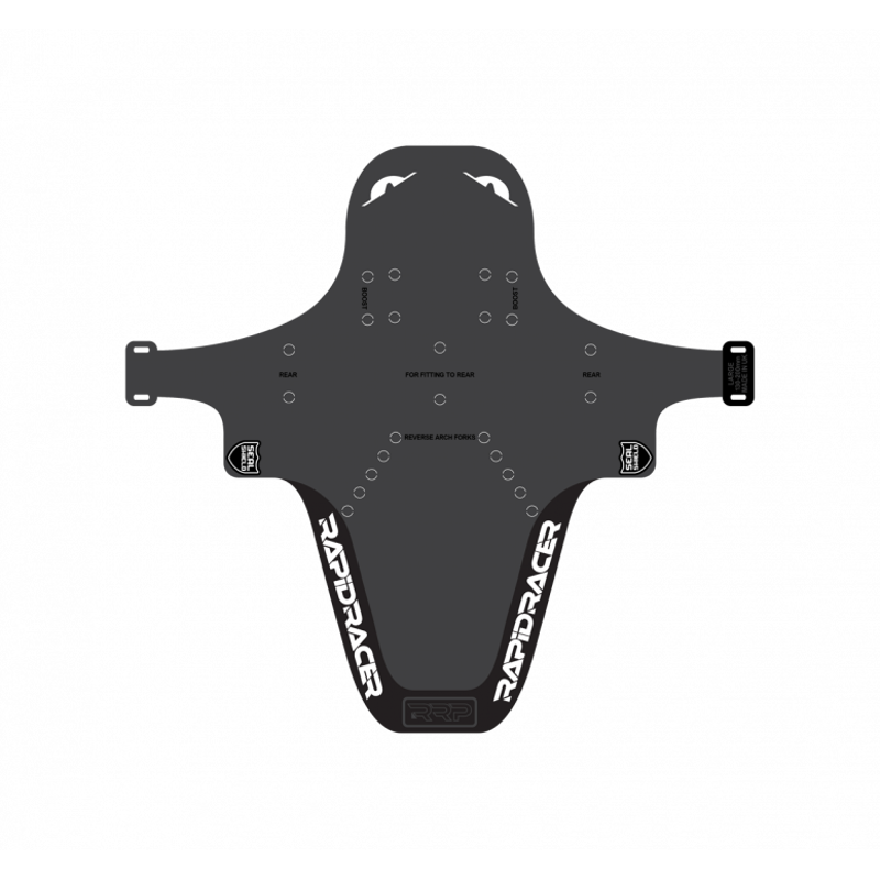 RRP Enduroguard Front Mudguard Black/White-1