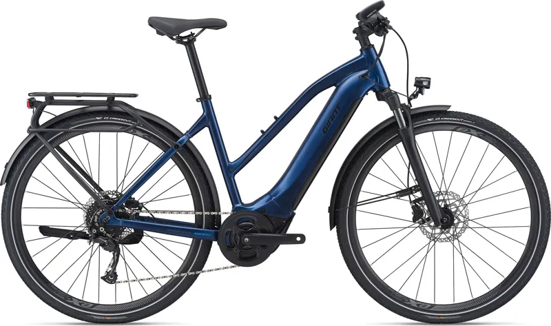 Giant Explore E+ 2 Stagger Frame E-Hybrid Bike Metallic Navy