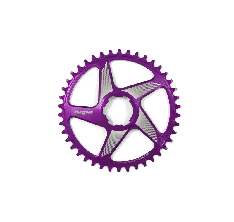 Hope Spiderless RX Chainring - Purple